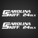 CAROLINA SKIFF 24 DLX DECAL SET