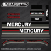 1991 1992 1993 Mercury 200 hp 2.5 Litre OFFSHORE decal set (Outboards)