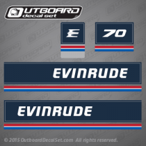 1983 Evinrude 70 hp decal set 0282043 (Outboards)