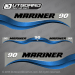 2003-2012 Mariner 90 hp Decal set Blue