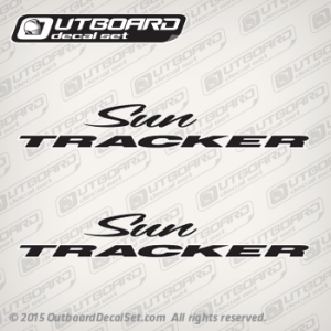 2015 Sun Tracker lettering decal set