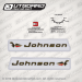 1965 Johnson 3 hp decal set 0379821 JH-20, JW-20, JWL-20