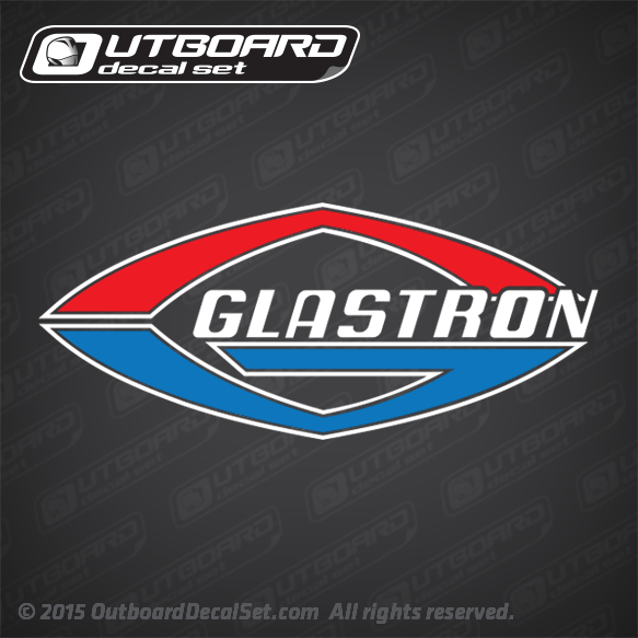 12, Black 070 Pair of Glastron Boats Outboards Decals Vinyl Stickers Boat Outboard Motor Lot of 2