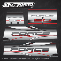 1998-1999 Force 50 hp decal set 855394A98 (Outboards)