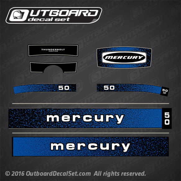 1979 Mercury 50 hp decal set 86425A79