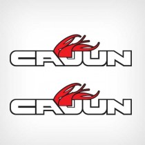 NEW- 1996 Cajun solid red Boat Decals Set