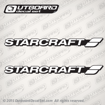 Starcraft Boat Logo decal set