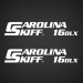 CAROLINA SKIFF 16 DLX DECAL SET