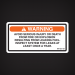 Nmma Boat Warning Decal Avoid Serious injury or death from fire or explosion resulting from leaking fuel. inspect system for leaks at least once a year 