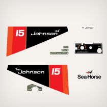 1976 Johnson 15 hp decal set 0387523 0387354