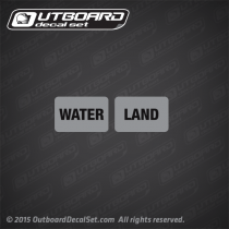WaterCar label "WATER LAND" decals