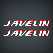 2000-2001 Javelin hull flat-vinyl Decal Set logo