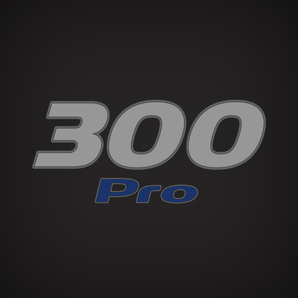 2014 Mercury Verado "300 Pro" Rear Domed Decal Set 8M0054241 Blue