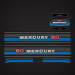  1980-1982 Mercury 80 hp decal set 93152A81