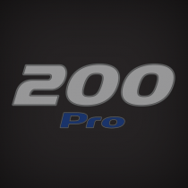 2014 Mercury "200 Pro" Top Decal Set 8M0088739 Blue