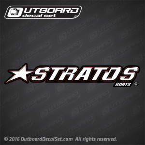2002-2008 Stratos Boats decals by each