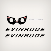 1963 Evinrude 18 hp Fastwin decal set