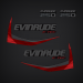 2014 Evinrude 250 E-TEC decal set Graphite Models