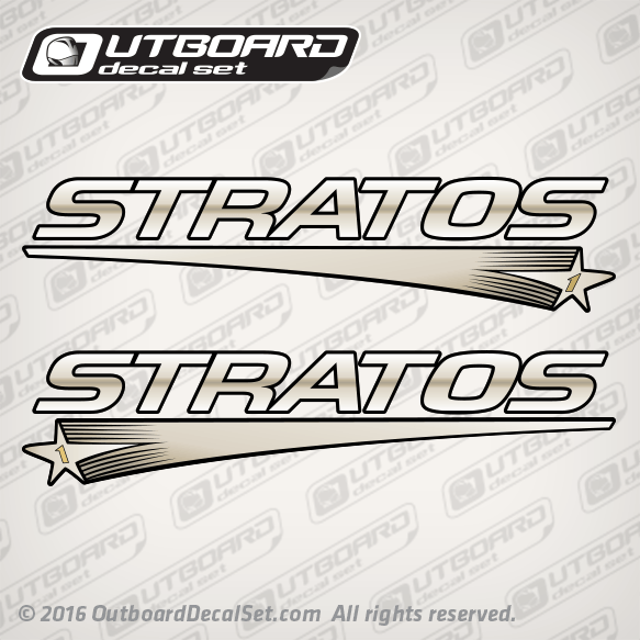 2000-2001 Stratos Shooting Star Decal Set 