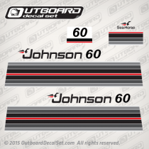 1982 Johnson 60 hp decal set 0392384, 0391605