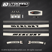 1966 Mercury 60 - 6 hp decal set