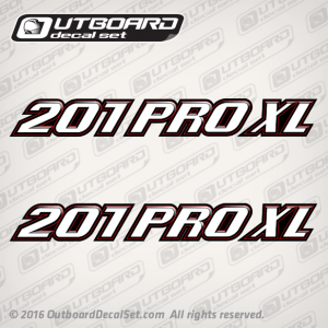 2002-2008 Stratos 201 PRO XL DECAL SET 