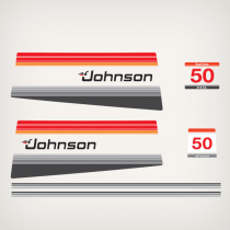 1980 Johnson 50 HP Decal Set 0391352, 0391385