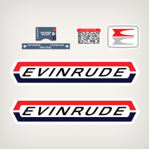 1970 Evinrude Outboard 25 hp Sportster Decal Set