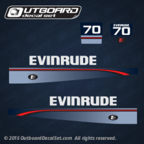 1995 Evinrude 70 hp decal set 
