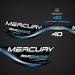 1998-1999 Mercury 40 hp Fourstroke decal set 854695A98 Blue