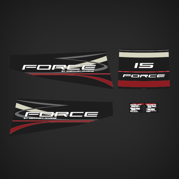 1995 Force 15 Hp Decal Set 820732A95
