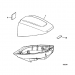 1981 Evinrude 9.9 HP Engine cover 0281418 Diagram