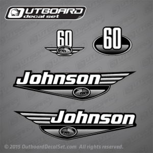 2000 Johnson 60 hp decal set 