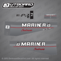 1990 1991 1992 1993 Mariner 8 hp sailmate outboard decal set (Outboards)