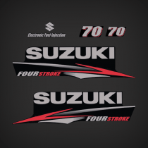 2009-2016 Suzuki 70 hp Fourstroke decal set 61443-87L20, 61453-87L20, 61446-87L12, 68111-18G20, 61422-87L80, 61435-87L51, 61453-87L12, 68111-38A21-N9Y, 61422-87L51