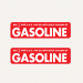 1949-1950 Evinrude Johnson Gasoline Fuel Tank decal set