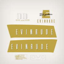 1959 Evinrude 10 hp Sportwin decal set