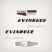 1956 Evinrude 5.5 hp Fisherman decal set  5512, 5513 decal set