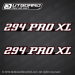 2002-2008 Stratos 294 PRO XL flat decal set