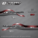1997 1998 Mariner 90 Hp 823420A97 Decal set Red, 823420A97 , 830166A99 , 823420A01 , 823420A03