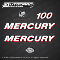 2006 mercury 100 hp 4S EFI 898132A06 decal set
