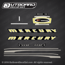 1965 Mercury 39 - 3.9 hp decal set