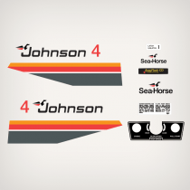 1979 Johnson 4 hp decal set 0389544 