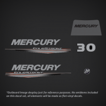 2013-2017 Mercury 30 Hp FourStroke Decal set 8M0081488