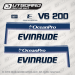 1993 1994 1995 1996 1997 1998 Evinrude 200 hp OceanPro decal set (Outboards)