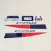 1971 Evinrude 40 hp Ski-Twin decal set 0279357, 0279321 printed
