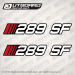 1990-1997 Stratos 289 SF decal set
