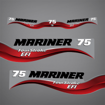 2006-2012 Mariner 75 hp FOURSTROKE EFI Decal set 898822001