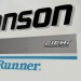 1998 Johnson 150 hp V6 Ocean Runner Ficht Fuel Injection Decal Set 0438960, 0344022 printed
