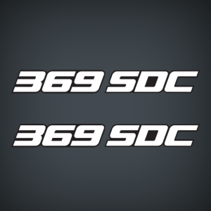 Javelin 369SDC boat decal set